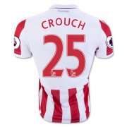 2016-17 Stoke City 25 CROUCH Home Soccer Jersey