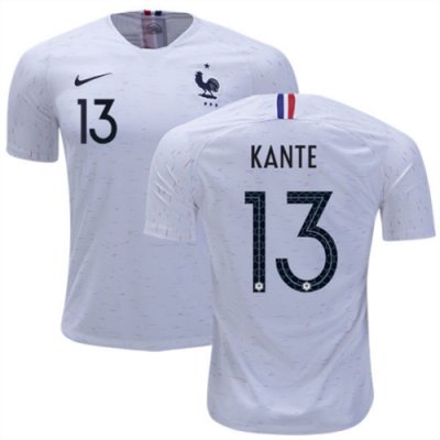 2018 World Cup France Away Soccer Jersey Shirt N'Golo Kante #13