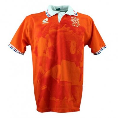 1996 Netherlands Retro Home Soccer Jersey Shirt