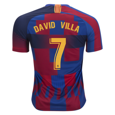 FC Barcelona "What the Barca" 18/19 Home Soccer Jersey Shirt David Villa #7