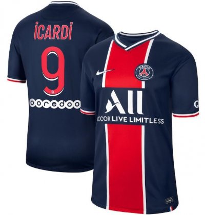 2020-21 PSG Home Soccer Jersey Shirt Icardi 9