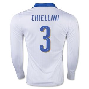 2016 Italy CHIELLINI #3 LS Away Soccer Jersey