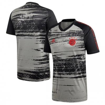 2020-21 Bayern Munich Grey Black Training Shirt