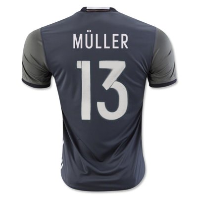 2016 Germany MULLER #13 Away Soccer Jersey
