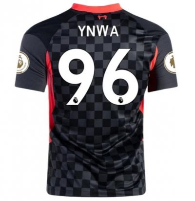 2020-21 Liverpool Third Away Soccer Jersey Shirt YNWA #96