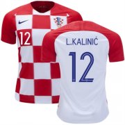 2018 World Cup Croatia Home Soccer Jersey Shirt Lovre Kalinic #12