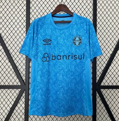 2024-25 Gremio Foot-Ball Blue Goalkeeper Soccer Jersey Shirt