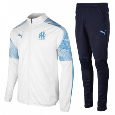 2019-20 Marseilles White Training Kits (Jacket + Pants)
