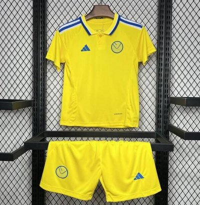 2024-25 Kids Leeds United FC Away Soccer Kits Shirt With Shorts
