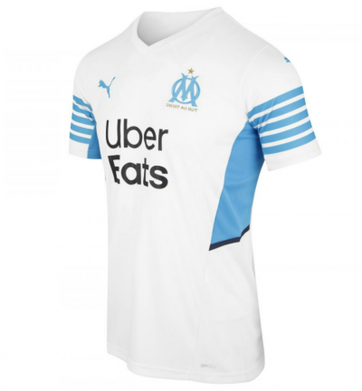 2021-22 Olympique Marseille Home Soccer Jersey Shirt
