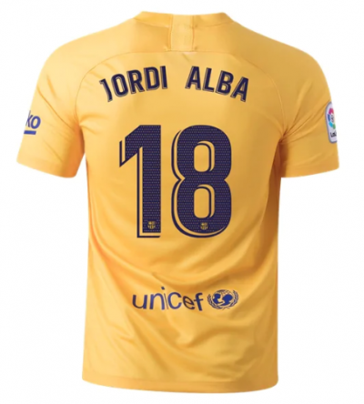 2019-20 Barcelona Fourth Soccer Jersey Shirt Jordi Alba #18