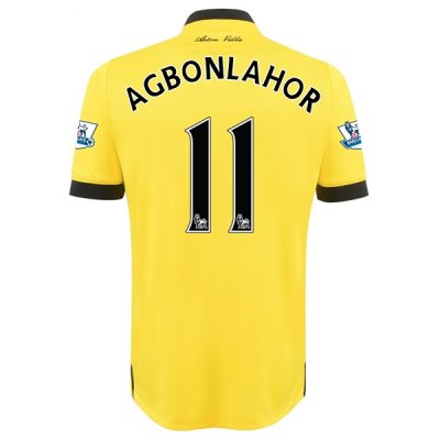 2015-16 Aston Villa AGBONLAHOR #11 Away Soccer Jersey