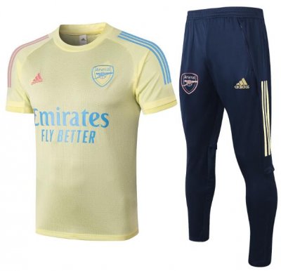 2020-21 Arsenal Yellow Short Sleeve Training Sets