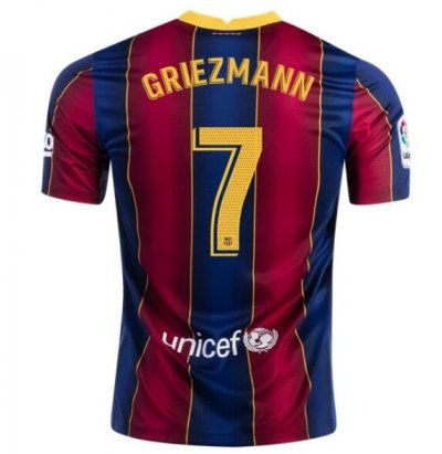 2020-21 Barcelona Home Soccer Jersey Shirt ANTOINE GRIEZMANN #7