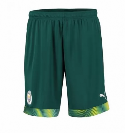 2019-20 Manchester City Green Goalkeeper Soccer Shorts