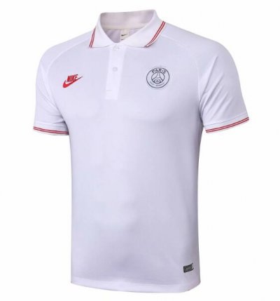 2019-20 PSG White Polo Shirt II