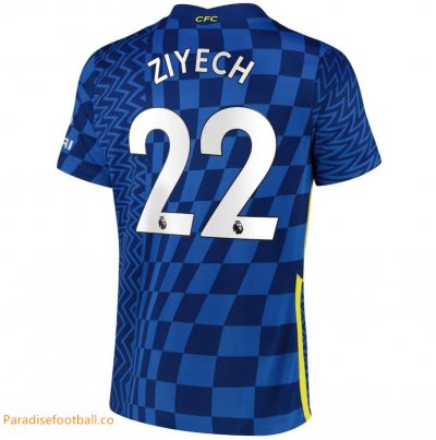 2021-22 Chelsea Home Soccer Jersey Shirt Ziyech 22 printing