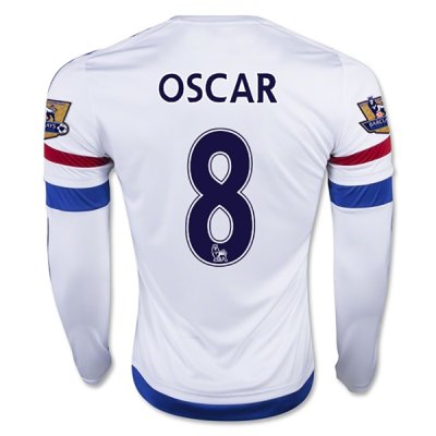 2015-16 Chelsea OSCAR #8 LS Away Soccer Jersey