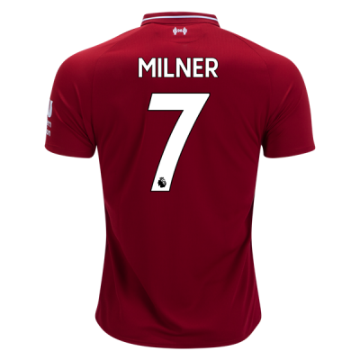 2018-19 Liverpool Home Soccer Jersey Shirt Milner #7