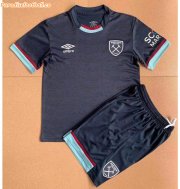 2021-22 West Ham United Kids Third Away Soccer Kits Shirt With Shorts