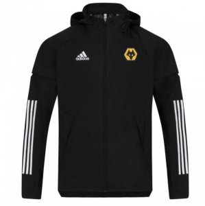 2020-21 Wolves Black Windbreaker Jacket