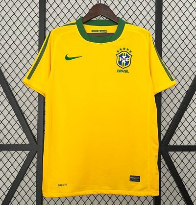 2010 Brazil Retro Home Soccer Jersey Shirt