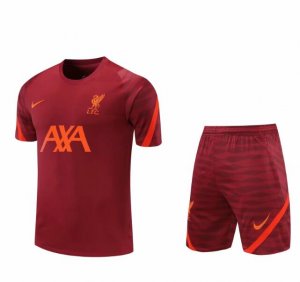 2021-22 Liverpool Red Training Kits Shirt with Shorts