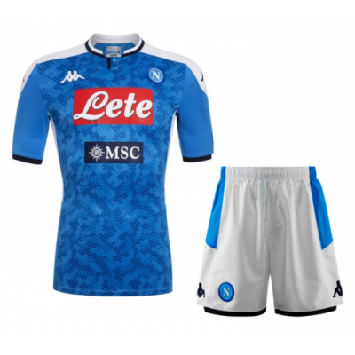 2019-20 Napoli Home Soccer Jersey Kit (Shirt + Shorts)