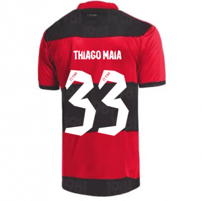 2021-22 Flamengo Home Soccer Jersey Shirt THIAGO MAIA #33