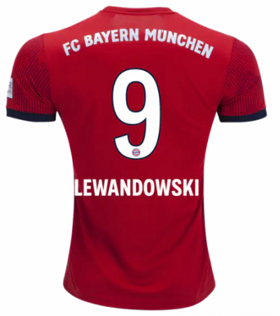 2018-19 Bayern Munich Home Soccer Jersey Shirt Robert Lewandowski #9