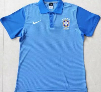 2016-17 Brazil Blue Polo Shirt