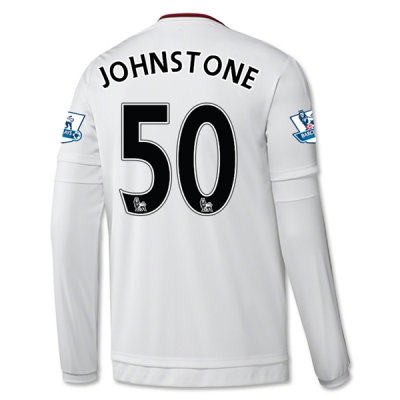 2015-16 Manchester United JOHNSTONE 50 LS Away Soccer Jersey