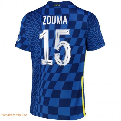 2021-22 Chelsea Cup Home Soccer Jersey Shirt with Zouma 15 printing