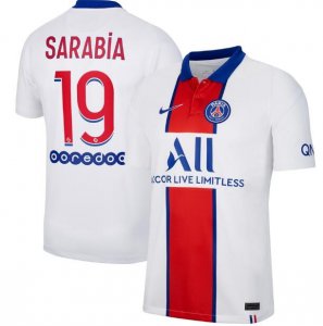 2020-21 PSG Away Soccer Jersey Shirt Sarabia 19