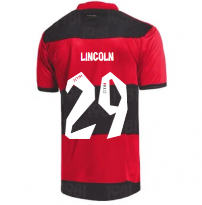 2021-22 Flamengo Home Soccer Jersey Shirt LINCOLN #29