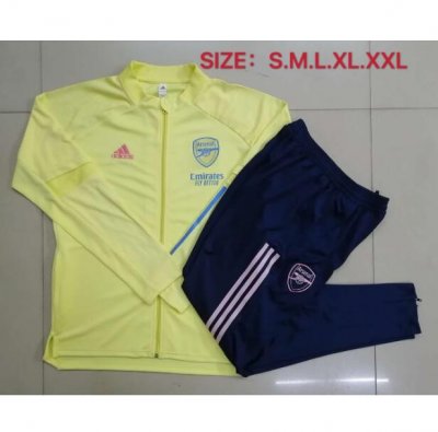 2020-21 Arsenal Yellow Training Jacket with Pants