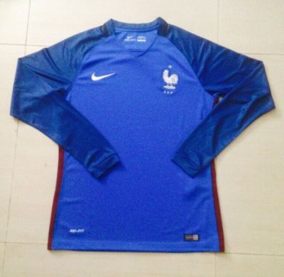 2016 Euro France LS Home Soccer Jersey