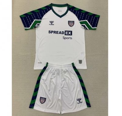 2024-25 Sunderland Kids Away Soccer Kits Shirt With Shorts