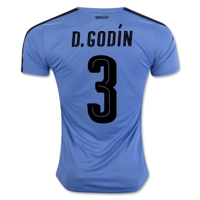 2016 Uruguay D. GODIN 3 Home Soccer Jersey