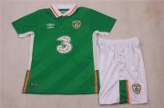 Kids Ireland 2016 Euro Home Soccer Shirt With Shorts