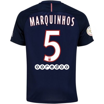 2016-17 PSG 5 MARQUINHOS Home Soccer Jersey