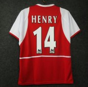 2002-04 Arsenal Retro Home Soccer Jersey Shirt Henry #14