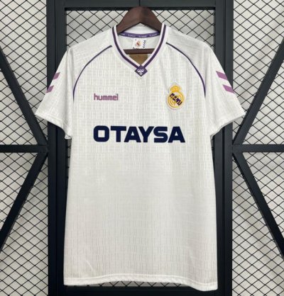 1990-92 Real Madrid Retro Home Soccer Jersey Shirt