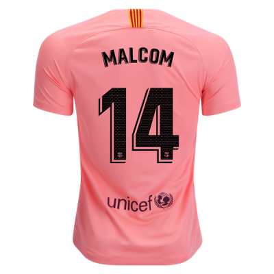 2018-19 FC Barcelona Third Soccer Jersey Shirt Malcom #14