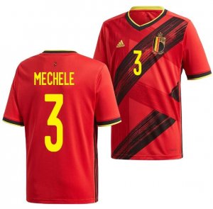 2020 EURO Belgium Home Soccer Jersey Shirt Brandon Mechele #3