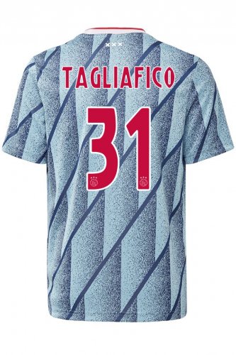 2020-21 Ajax Away Soccer Jersey Shirt Nico Tagliafico #31