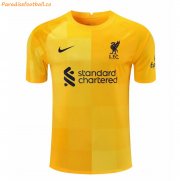 2021-22 Liverpool Yellow Goalkeeper Soccer Jersey Shirt
