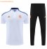2021-22 Real Madrid White Polo Kits Shirt with Pants
