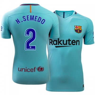 2017-18 Barcelona #2 Nélson Semedo Away Soccer Jersey