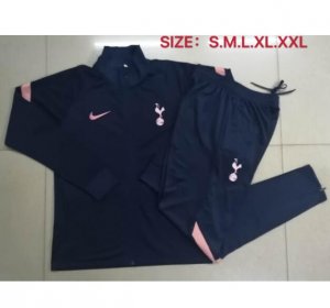 2020-21 Tottenham Hotspur Dark Blue Jacket training Suits with Pants